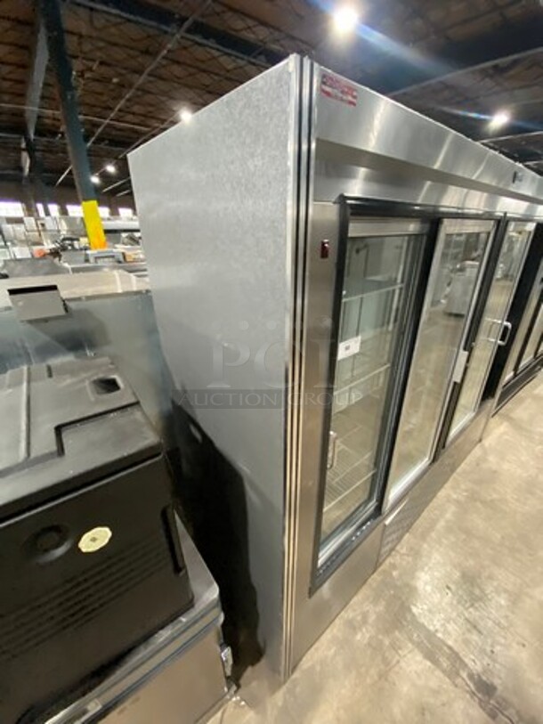 Custom Cool Commercial 4 Door Reach In Cooler Merchandiser! With View Through Doors! Poly Coated Racks! Model: LD96 SN: L0398009 115V 60HZ 1 Phase - Image 2 of 6