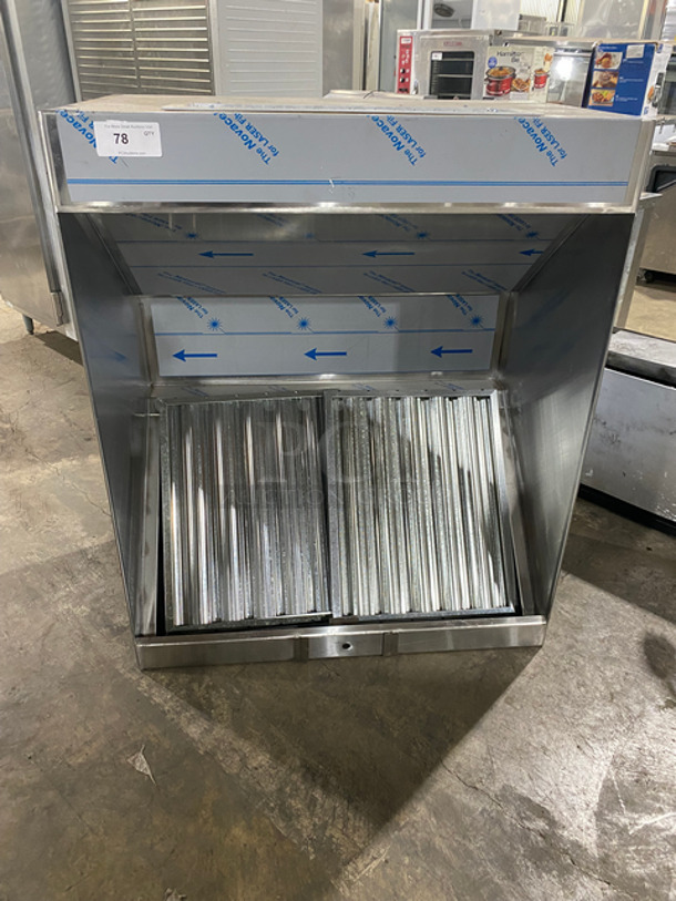 BRAND NEW! All Stainless Steel Commercial Hood System!