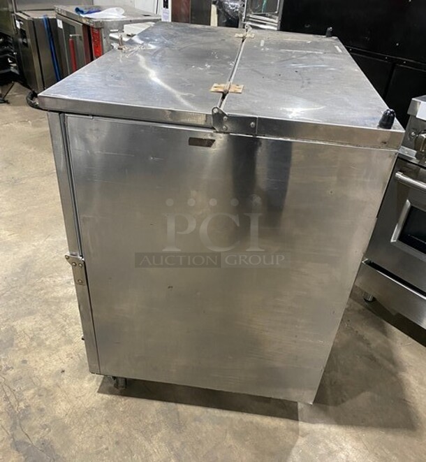 Beverage Air Single Side Access Milk Cooler! Stainless Steel! On Casters! Model: SM49N SN:5002900 115V 1PH - Image 3 of 7