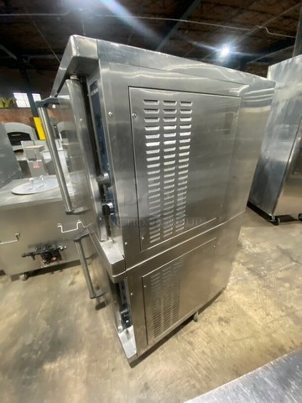 Alto Shaam Commercial Natural Gas Powered Double Deck Convection Oven! With Metal Racks! Solid Stainless Steel! On Casters! 2x Your Bid Makes One Unit! - Image 2 of 11