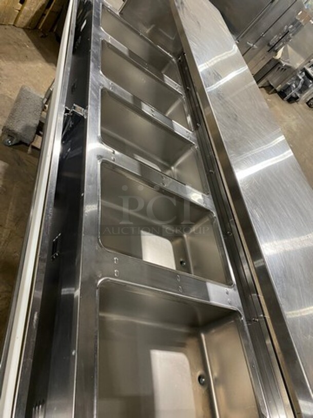 Eagle Commercial Electric Powered 5 Well Steam Table! With Storage Space Underneath! All Stainless Steel! On Casters! Model: YSPHT5 SN: 2008990255 208V 60HZ 1 Phase - Image 5 of 9