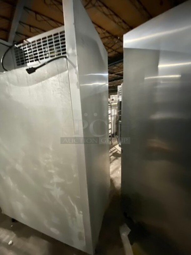 Traulsen 2 Door Reach In Freezer Unit! With Poly Coated Racks! All Stainless Steel! On Casters! Model: G22010 SN: T177456A12 115V 60HZ 1 Phase - Image 5 of 11