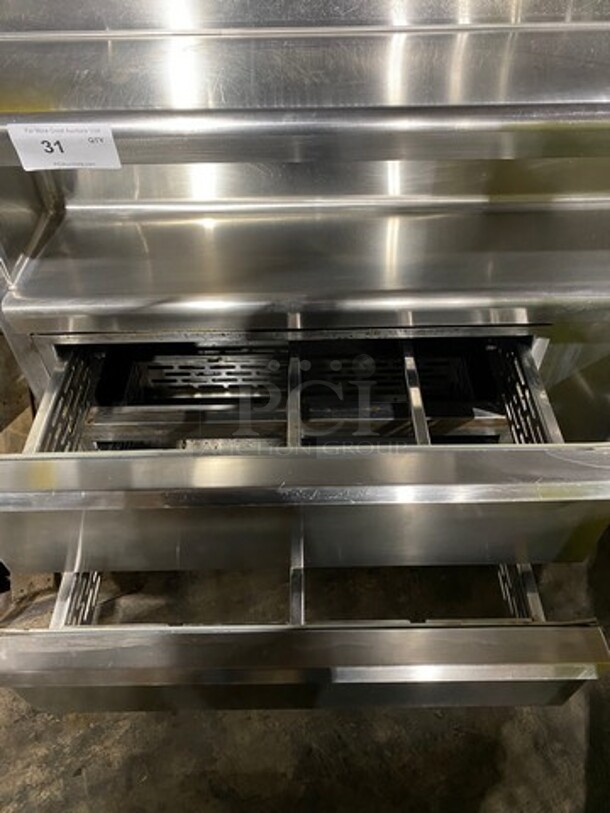 Commercial Refrigerated Pizza Prep Table! With 4 Drawers Storage Space! All Stainless Steel! On Casters! - Image 6 of 11