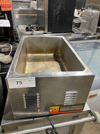 Eagle Group Red Hots Commercial Countertop Single Well Food Warmer! All Stainless Steel!