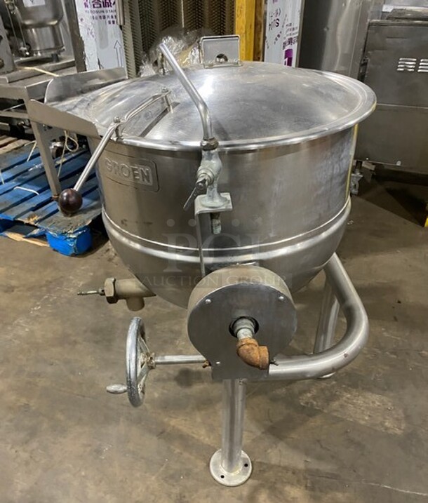 Groen Commercial Direct Steam Tilted Soup Kettle! All Stainless Steel! On Legs! - Image 2 of 7