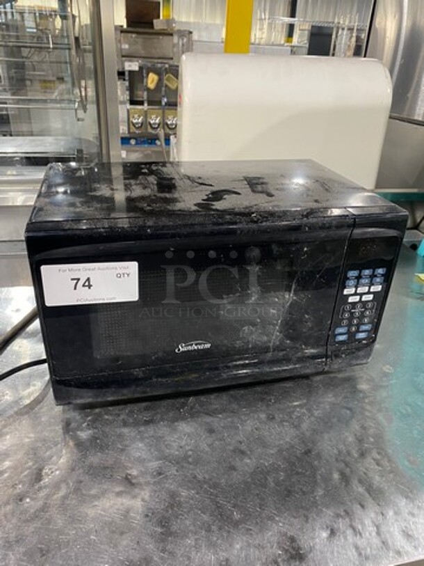 LATE MODEL! 2019 Sunbeam Countertop Microwave Oven! Model: SGS10702 120V 60HZ 1 Phase