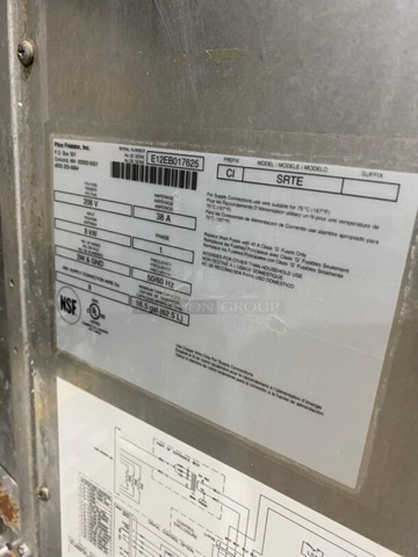 NICE! Pitco Electric Powered Commercial Pasta Cooker/Rethermalizer! With Backsplash! All Stainless Steel! On Legs! Model: SRTE SN: E12EB017625 208V 60HZ 1 Phase - Image 7 of 9
