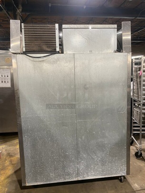 Norlake Commercial 2 Door Reach In Freezer! With Poly Coated Racks! All Stainless Steel! On Casters! Model: NF522SSS SN: 11090408 115V 60HZ 1 Phase - Image 2 of 11