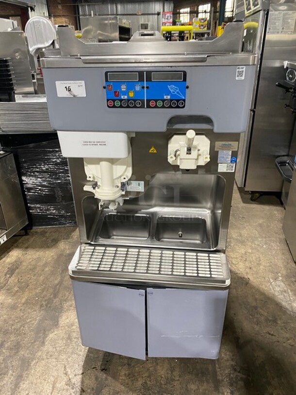 LATE MODEL! 2018 Carpigiani Commercial Air-Cooled Shake And Soft Serve Ice Cream Machine! All Stainless Steel! On Casters! Model: K3/E SN: IC141139 208/230V 60HZ 3 Phase