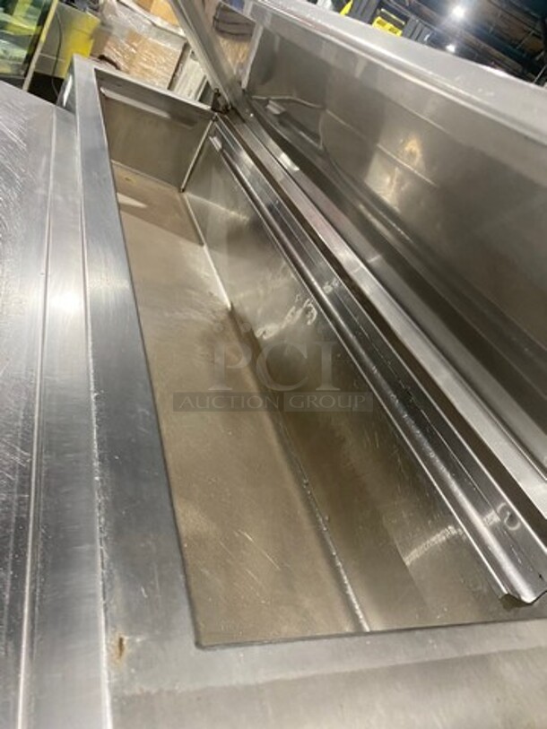 2010 Marsal Commercial Refrigerated Pizza Prep Table! With Single Door Storage Space! With 2 Drawers Underneath! All Stainless Steel! On Casters! Model: BM64 SN: 1319 115V 60Hz 1 Phase - Image 8 of 10