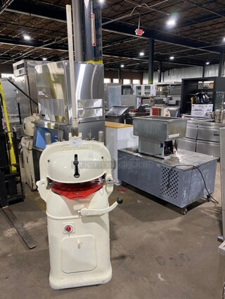 Sweet! Fortuna Commercial Floor Style Semi-Automatic Dough Divider! With Rounding Plate!