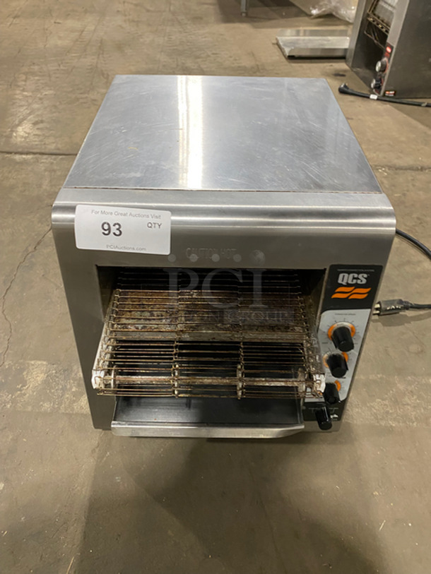 QCS Commercial Countertop Conveyor Toaster Oven! All Stainless Steel! Model: QCS2600H SN: TQ260A0310A0043 208V 60HZ 1 Phase