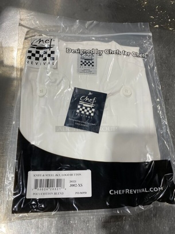 NEW! Chef Revival White Chefs Jacket! 10x Your Bid! - Image 2 of 4