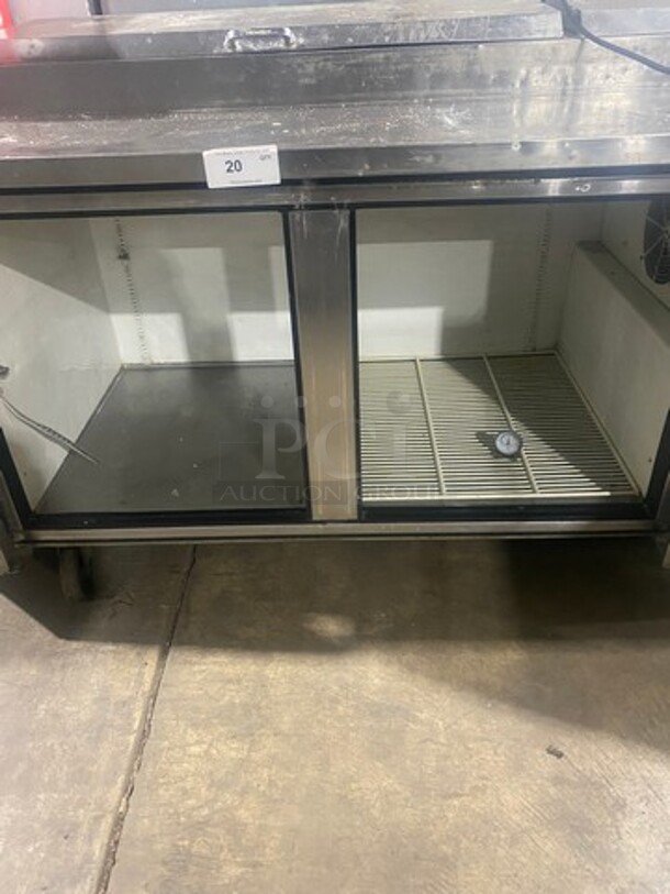 True Commercial Refrigerated Pizza Prep Table! With 2 Door Storage Space Underneath! All Stainless Steel! On Casters! Model: TPP67 SN: 13855773 115V 60HZ 1 Phase - Image 5 of 11