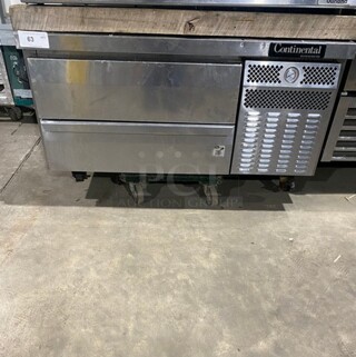 Continental Stainless Steel Commercial 2 Drawer Chef Base!