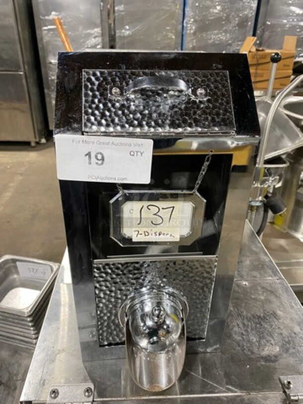 Commercial Countertop Coffee Bean Holder/ Dispenser! Stainless Steel Body!