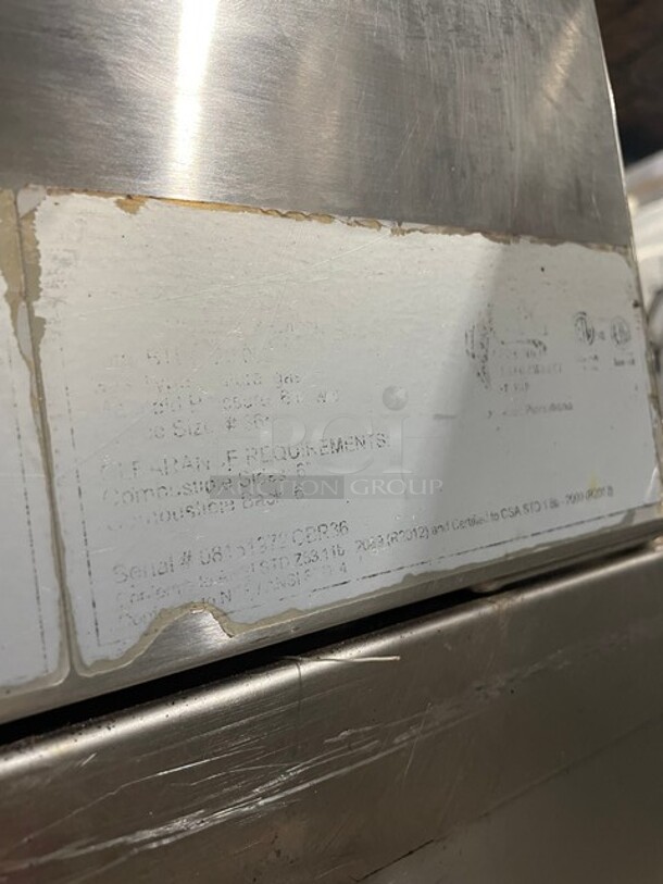 NICE! CPG Commercial Natural Gas Powered Char Broiler! With All Stainless Steel Storage Cabinet Underneath! On legs!  - Image 9 of 10