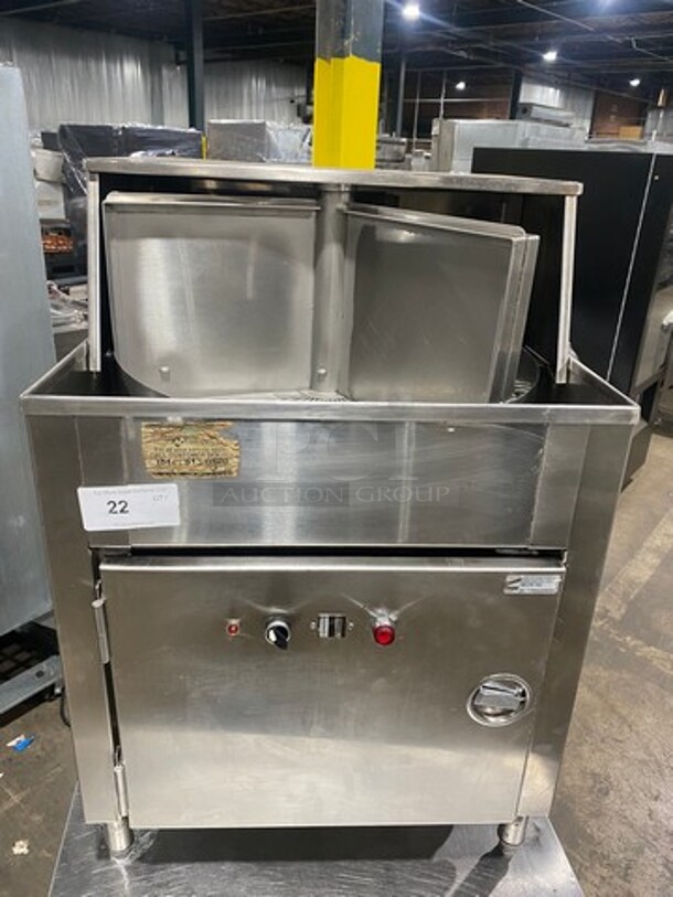 American Dish Service Commercial Rotary Bar Glass Washer! All Stainless Steel! On Legs! Model: ASQ SN: 6829 120V