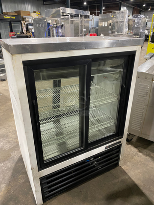 COOL! True Commercial Refrigerated Deli Display Case! With Front & Back Sliding Access Glass Doors! With Poly Coated Racks! Model: TSID364 SN: 8394504 115V 60HZ 1 Phase - Image 4 of 7