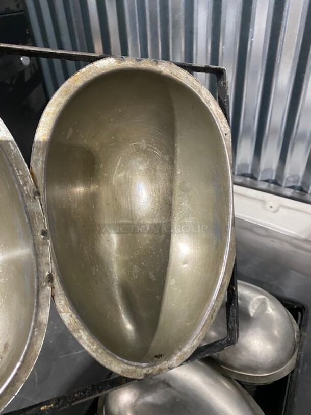 All One Money! Stainless Steel Large Egg Shape Cake Molds! - Image 4 of 5