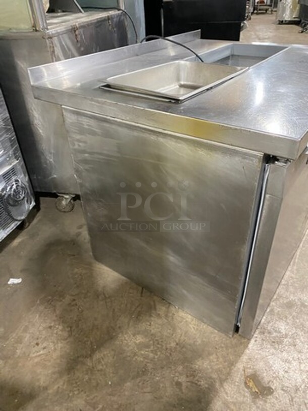 Continental Commercial Refrigerated Sandwich Prep Table! With 2 Door Underneath Storage Space! All Stainless Steel! Model: SW4812 SN: 15742637 115V 60HZ 1 Phase - Image 2 of 8