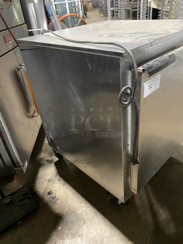 Beverage Air Commercial Single Door Lowboy/ Worktop Cooler! Stainless Steel! On Casters! Model: UCR27A - Image 2 of 7