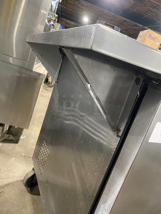 True Commercial 2 Door Lowboy/Worktop Cooler! With Poly Coated Racks! All Stainless Steel! On Casters! Model: TUC48 SN: 8455981 115V 1PH - Image 5 of 9