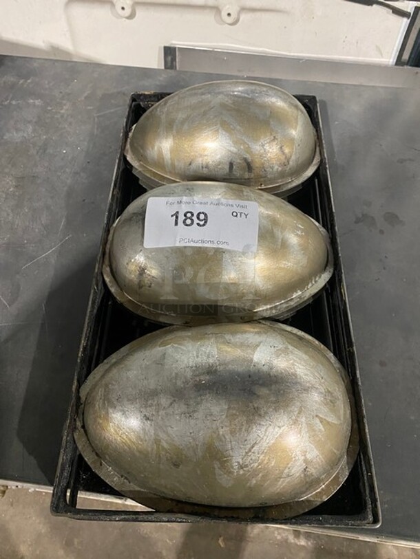 All One Money! Stainless Steel Large Egg Shape Cake Molds! - Image 5 of 5