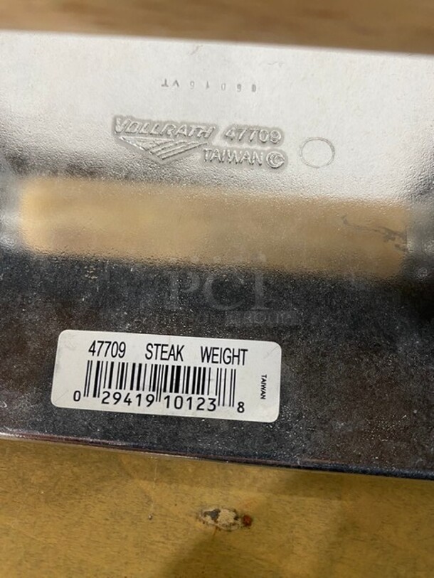 Vollrath Steak Weight! MODEL 47709 3x Your Bid! - Image 5 of 6