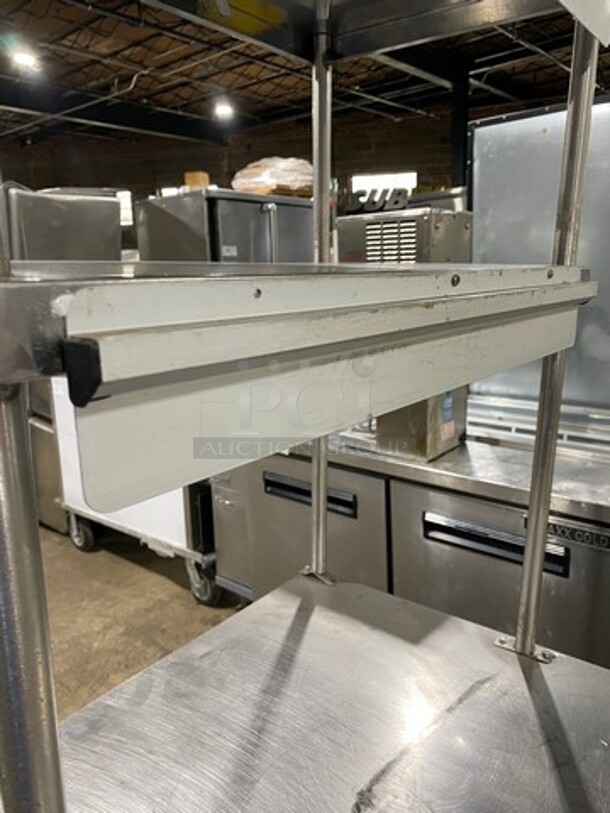 True Commercial Single Door Refrigerated Lowboy/ Worktop Cooler! With Double Overhead Shelf! All Stainless Steel! On Casters! Model: TUC27 SN: 14192705 115V 60HZ 1 Phase - Image 8 of 9