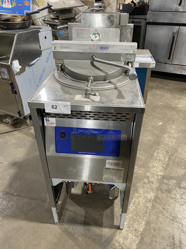 WOW! BROASTER Natural Gas Powered Heavy Duty Commercial Pressure Fryer! Smart Touch Screen! With Oil Filter! Model 1800GH  - Image 1 of 11
