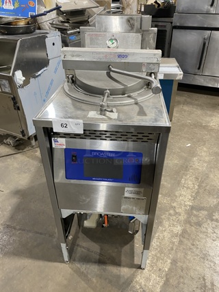 WOW! BROASTER Natural Gas Powered Heavy Duty Commercial Pressure Fryer! Smart Touch Screen! With Oil Filter! Model 1800GH 