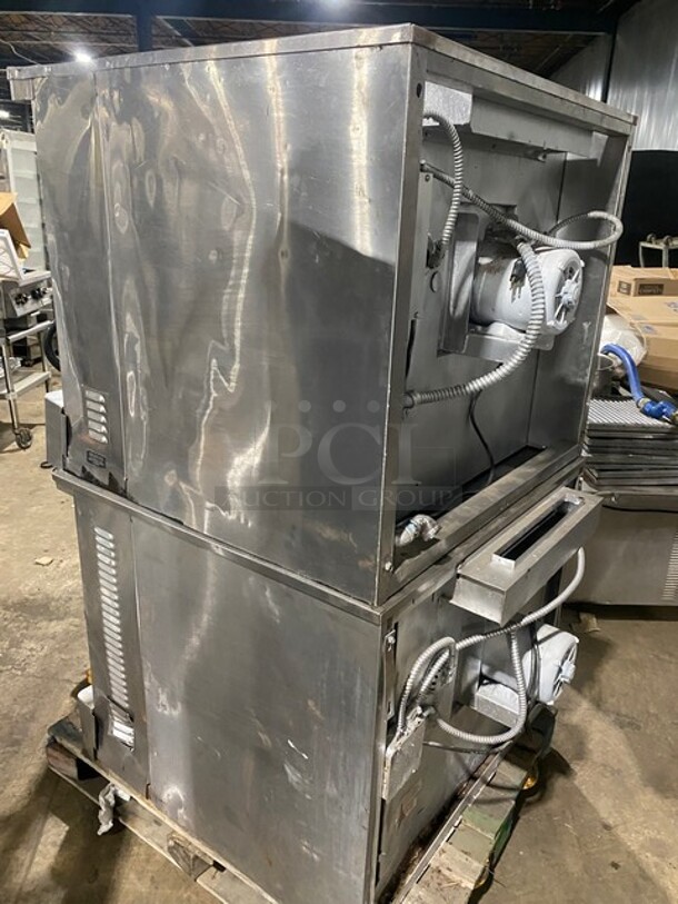 Blodgett Commercial Natural Gas Powered Double Stacked Convection Oven! With Metal Baking Racks! All Stainless Steel! 2 X Your Bid! Makes One Unit! - Image 4 of 12