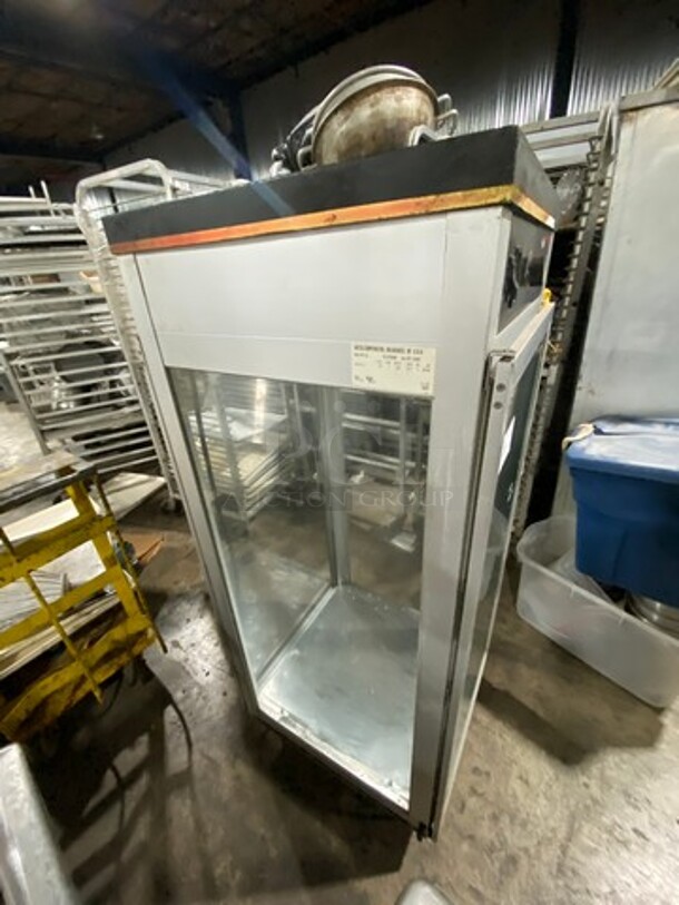 Hatco Commercial Heated Holding Cabinet! Glass All Around Showcase Style! Stainless Steel Body! On Casters! Model: PFST2X SN: 8873570447 120V 60HZ 1 Phase - Image 3 of 9