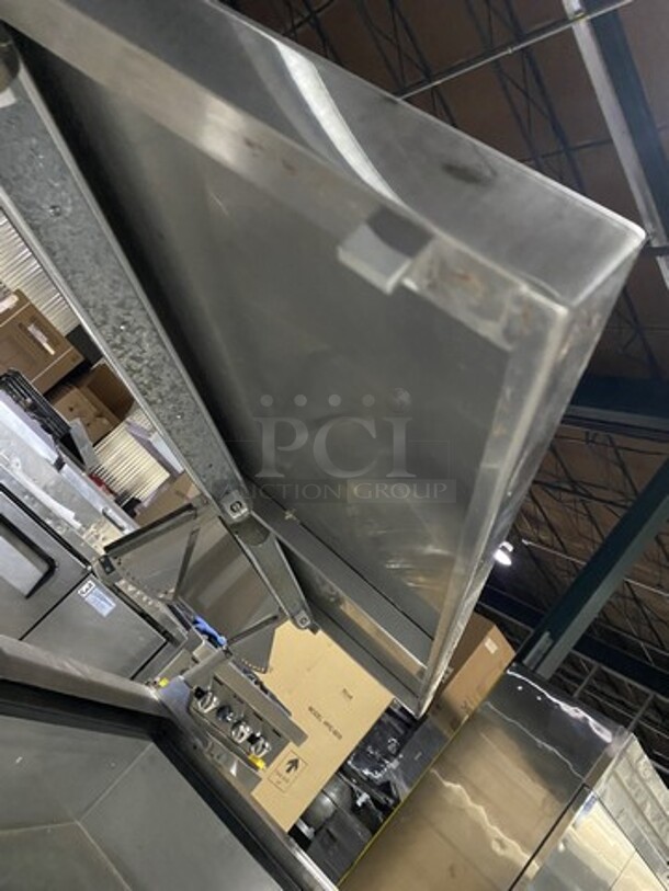 Delfield All Stainless Steel Refrigerated Cold Pan! With Stainless Frame For Sneeze Guard! With Fold Work/Prep Counter! With Underneath Storage! Model SCSC-60 Serial 81724910M! 115V 1 Phase! On Commercial Casters! - Image 7 of 9