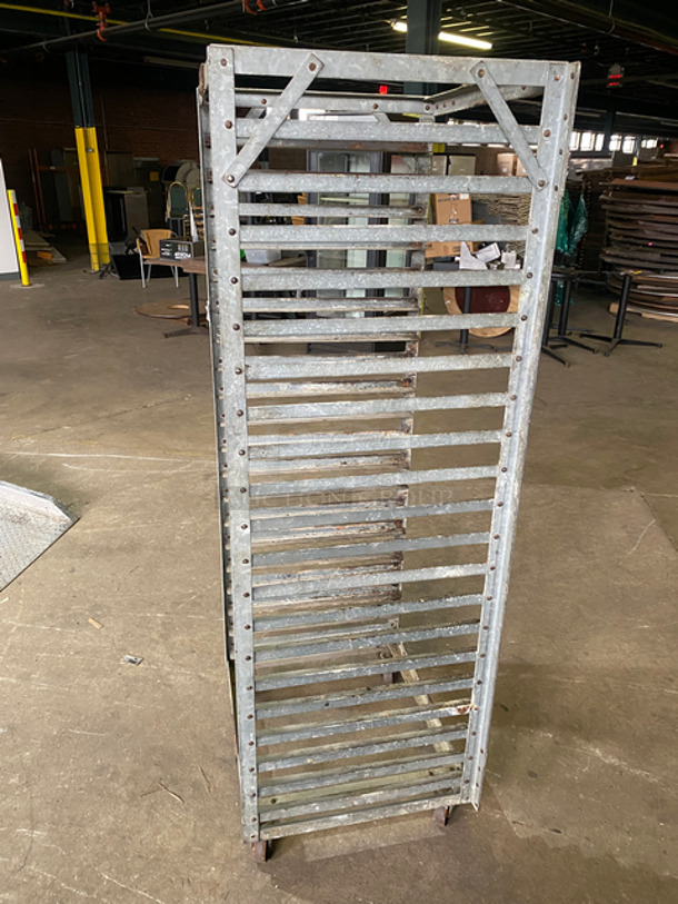 Metal Commercial Pan Transport Rack! On Casters! - Image 2 of 2