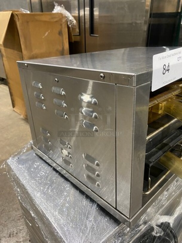 Amazing! Prine Castle Counter Top 4 Compartment Food Warmer! Model DHB-DDB Serial AA0001864! 120V 1 Phase! Working When Removed!  - Image 2 of 9