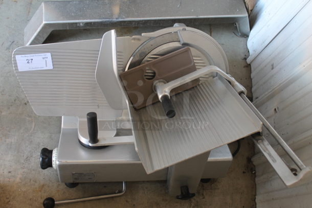 Bizerba SE 12 US Stainless Steel Commercial Countertop Meat Slicer. 120 Volts, 1 Phase. - Item #1099896