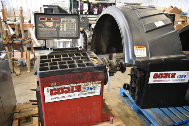 Coats 1250 Metal Commercial Floor Style 2D Wheel Balancer with Laser Guided Operation. 220-250 Volts, 1 Phase. - Image 1 of 7