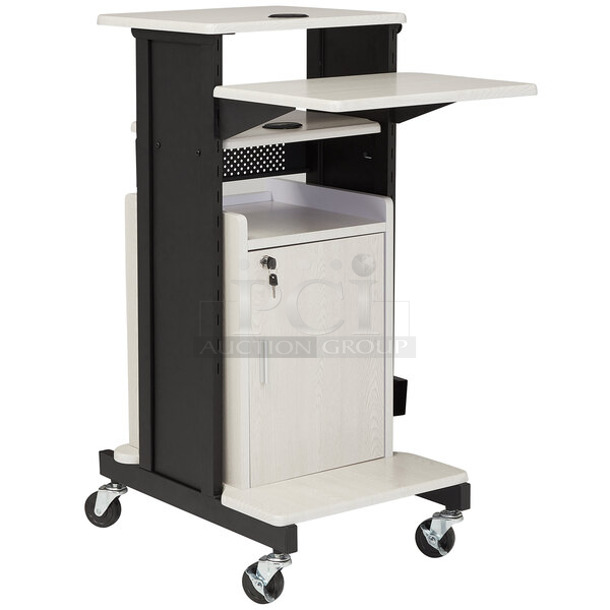 BRAND NEW SCRATCH AND DENT! Oklahoma Sound PRC250 Premium Plus Presentation Cart - Image 1 of 3