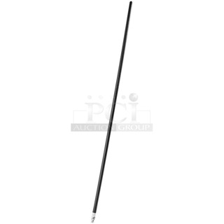 Box of 10 BRAND NEW SCRATCH AND DENT! Rubbermaid FG635700BLA 60" Super Lock Threaded Wood Broom Handle