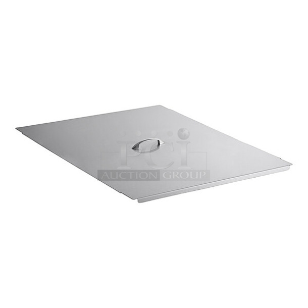 4 BRAND NEW SCRATCH AND DENT! Stainless Steel Fryer Cover; Pitco 2101502-C 19 1/2" x 24 1/4" Stainless Steel Fryer Cover, 2 Pitco B2101501-C 15 1/2" x 24 1/4" Stainless Steel Fryer Cover, Pitco B3307401-C 23 1/8" x 14 15/16" Stainless Steel Fryer Cover. 4 Times Your Bid!  - Image 1 of 11