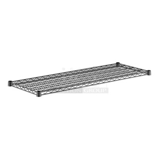 Box of 4 BRAND NEW SCRATCH AND DENT! Regency 460EB1848 18" x 48" NSF Black Epoxy Wire Shelf
