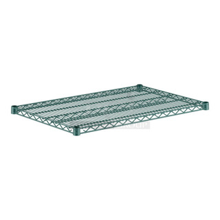 Box of 4 BRAND NEW SCRATCH AND DENT! Regency 460EG2436 24" x 36" NSF Green Epoxy Wire Shelf. May Be Missing Pieces. 