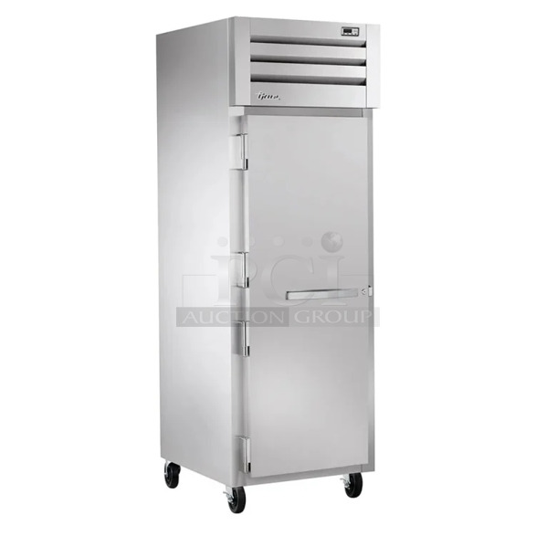 BRAND NEW! 2016 True STR1R-1S ENERGY STAR Stainless Steel Commercial Single Door Reach In Cooler. Tested and Working! - Image 1 of 7