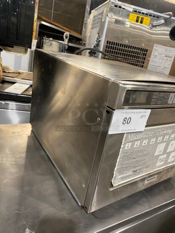 2018 Panasonic Commercial Countertop Microwave Oven! All Stainless Steel! With View Through Door! Model: NE17521 SN: 6AD8250040 208/230V 60HZ 1 Phase - Image 2 of 8