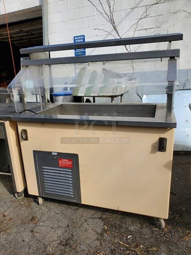 Colorpoint Salad Table W/Sneeze Guard|120 Volt|On Casters! - Image 2 of 5