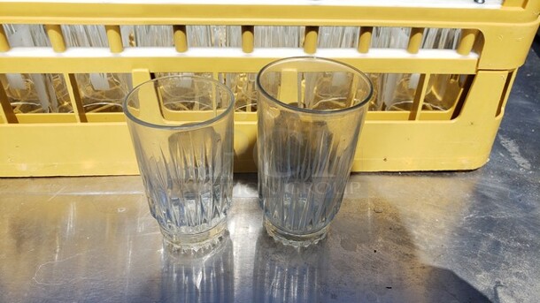 Lot of 16 Miscellaneous Glasses and a 36-Compartment Glass Rack! - Image 1 of 2