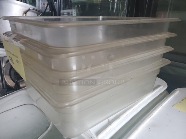 ALL ONE ONEY Lot of 4 Clear Food pan  - Image 2 of 4