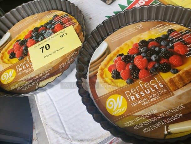 ALL ONE MONEY Los of 2 Round tart pan  9X1.12in  - Image 2 of 3